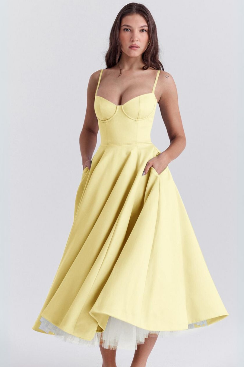 Louane - Elegante Midi Jurk