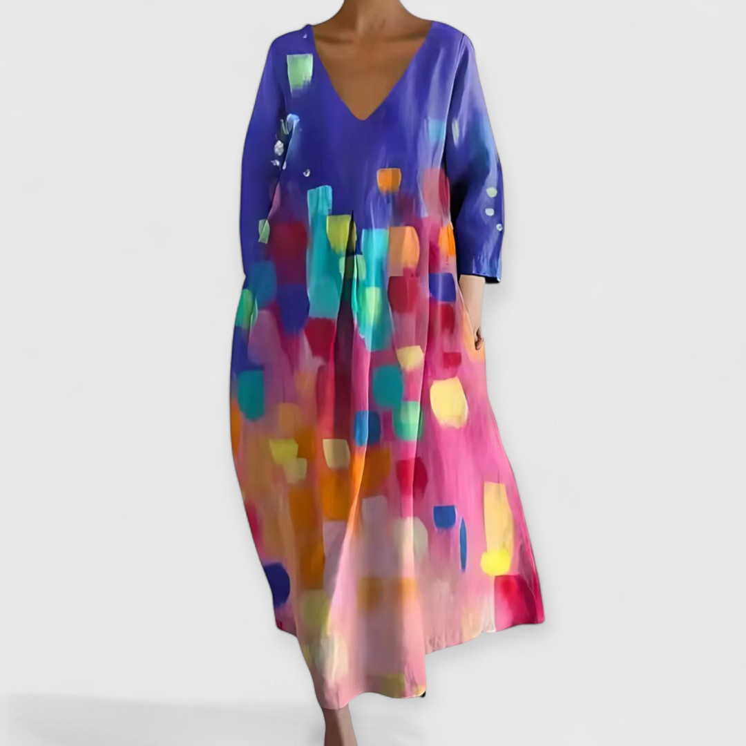 Prinses - Elegante V-hals Jurk