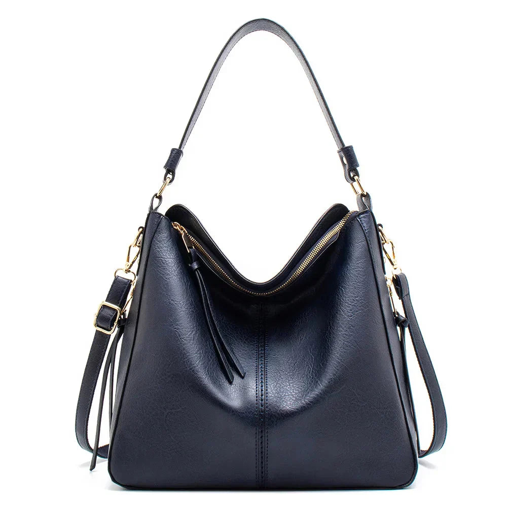 Zayla - Tijdloze Leren Hobo Tas
