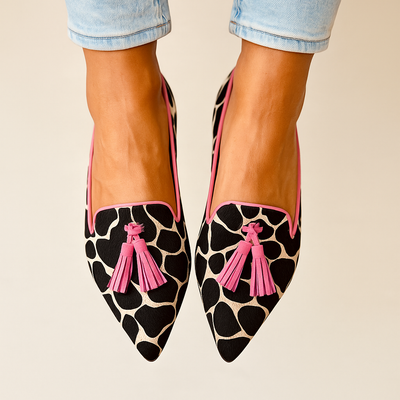 Elin - Elegante Panterprint Mocassins