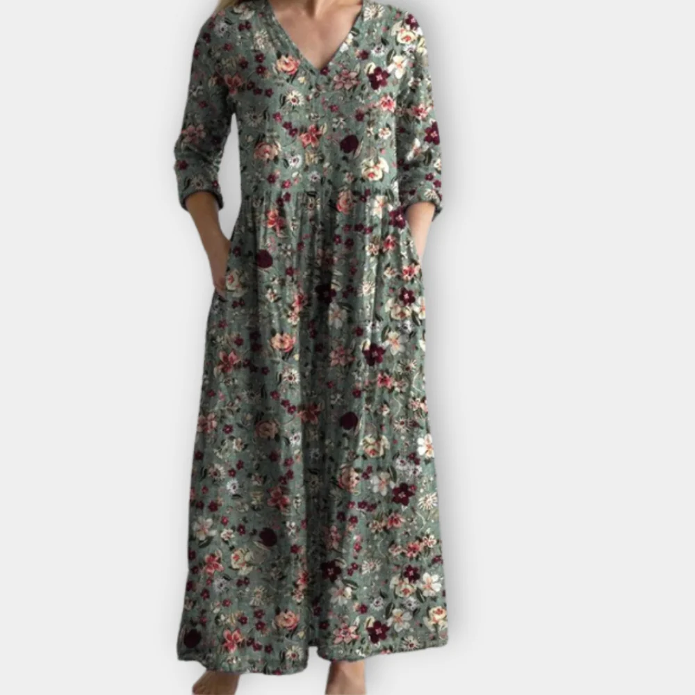 Darlene - Lichte Boho Zomerjurk