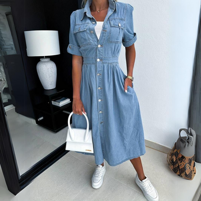 Celine - Elegante Jeansjurk