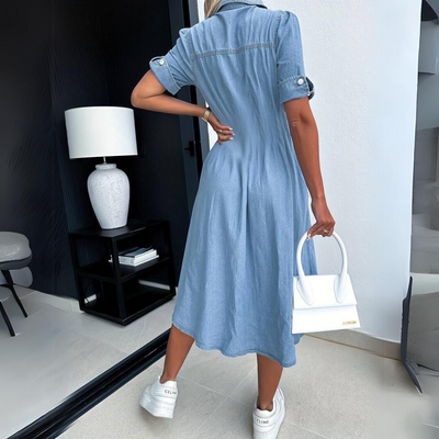 Celine - Elegante Jeansjurk