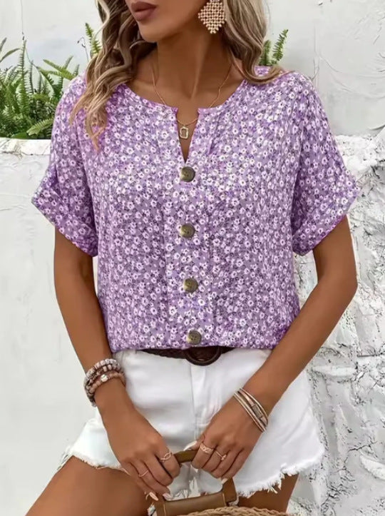 Jelena - Elegante Bloemen Top voor de Lente en Zomer