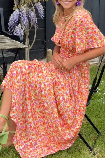 Pauline - Romantische Bloemenjurk