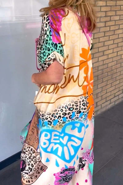 Isabel - Casual Luipaard Jurk