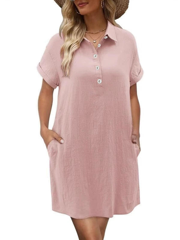 Maren - Casual Zomerjurk met Korte Mouwen