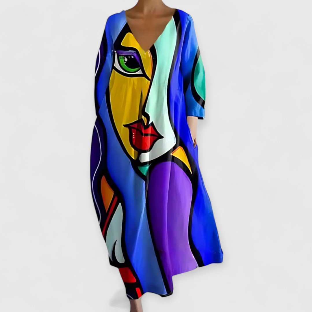 Maya - Elegante V-Hals Jurk