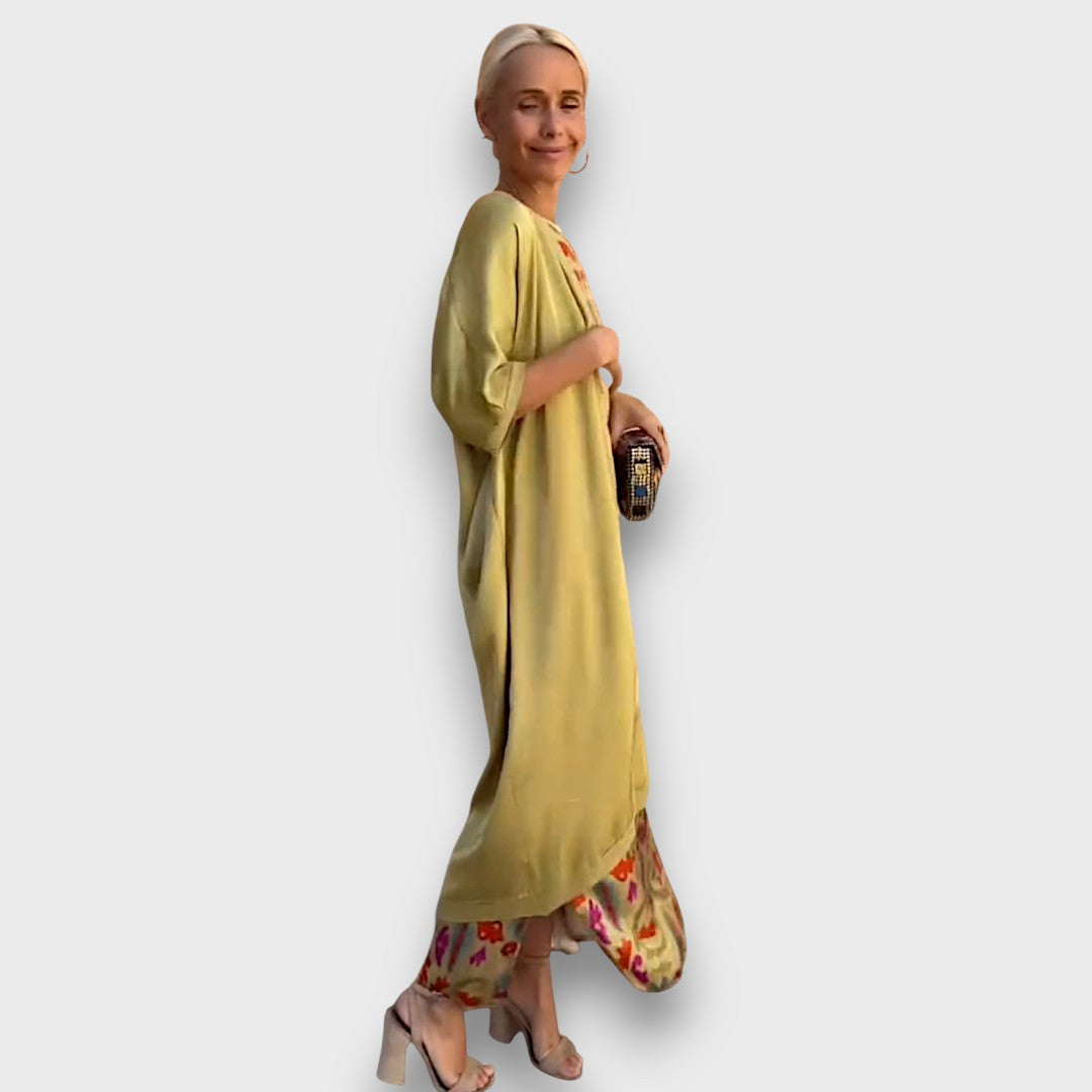 Elveria - Maxi jurk met cardigan