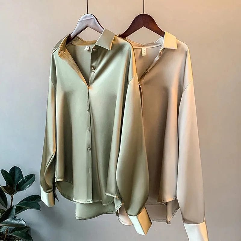 Margot - Elegante Satijnen Blouse