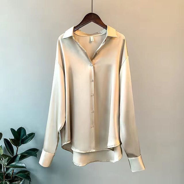 Margot - Elegante Satijnen Blouse