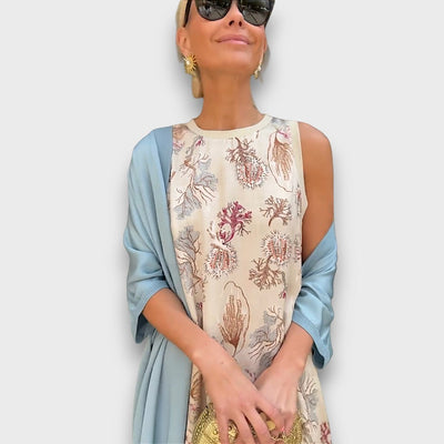 Elveria - Maxi jurk met cardigan