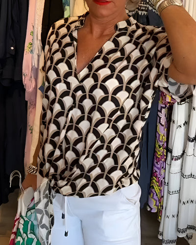 Elena - Casual Geprinte Top