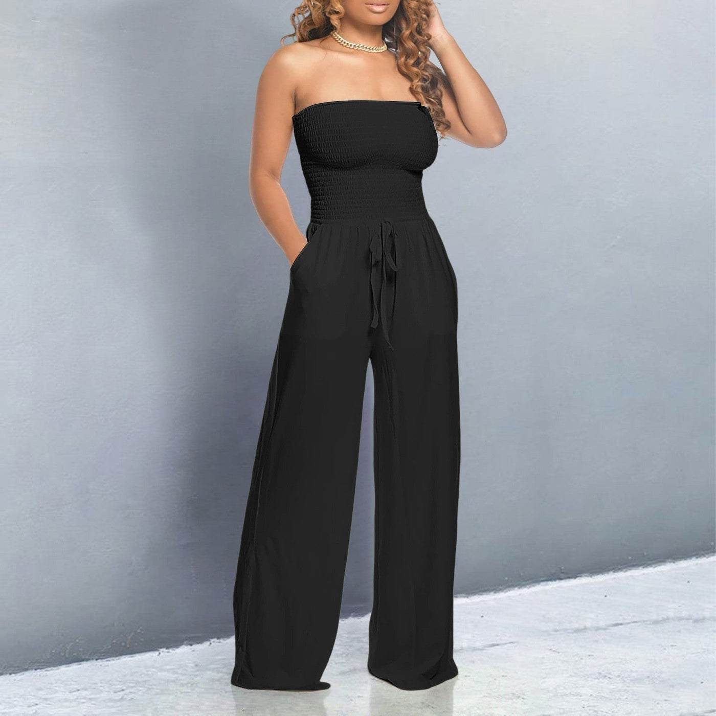 Denise - Elegante Vloeiende Jumpsuit