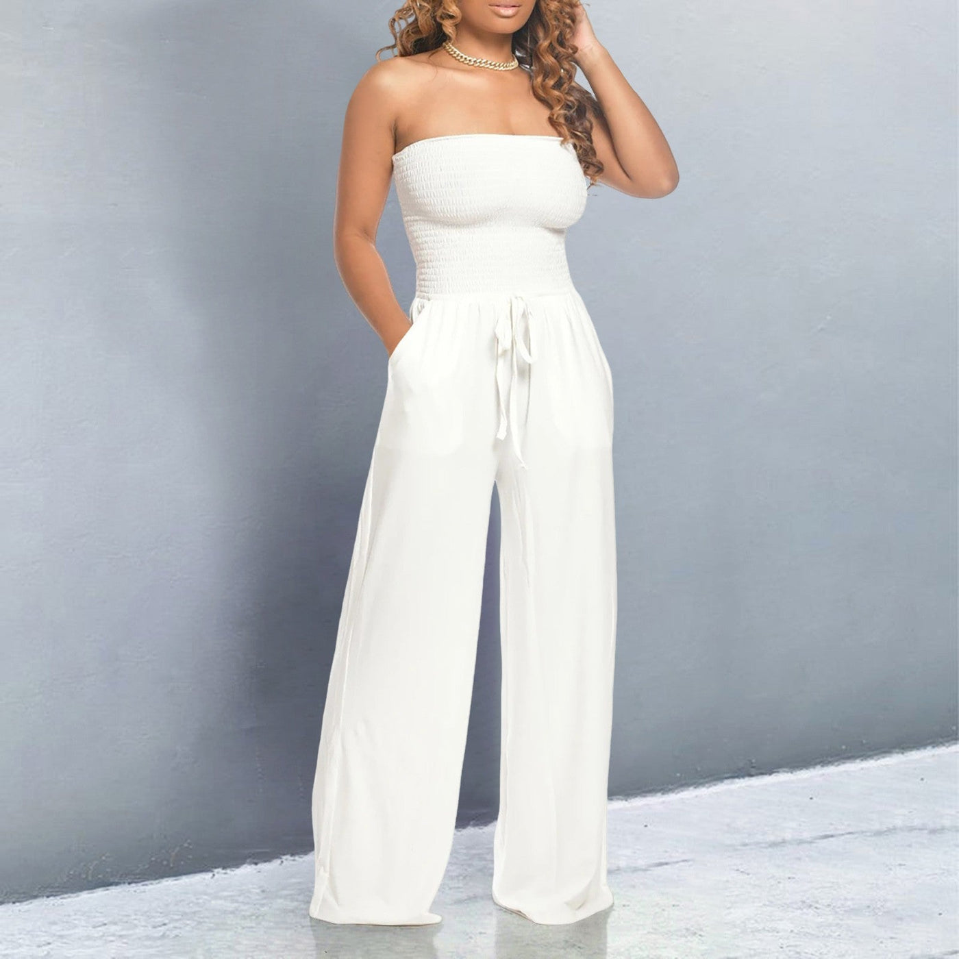 Denise - Elegante Vloeiende Jumpsuit