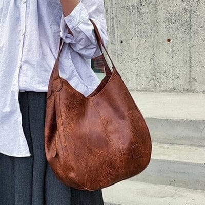 Gaia - Tijdloze Leren Handtas